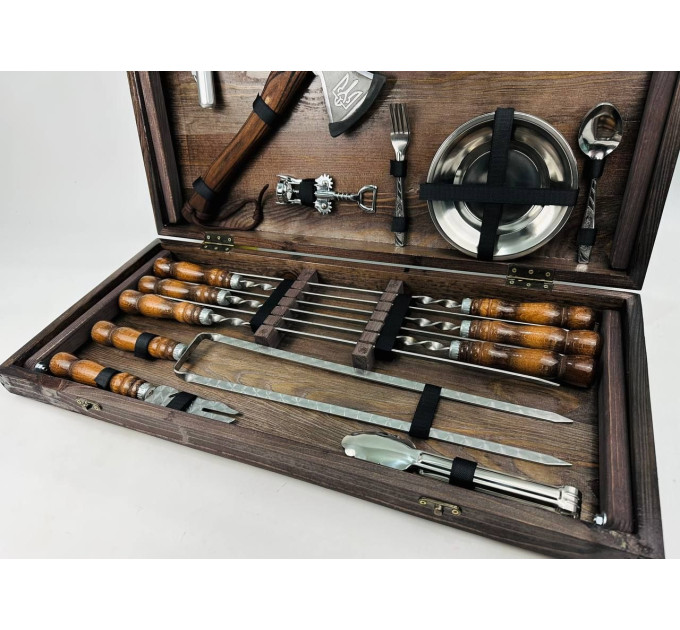 Набір шампурів у кейсі "Кізляр MAX"