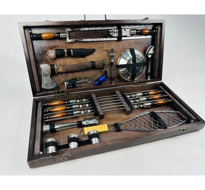 Набор шампуров в кейсе "Мега"