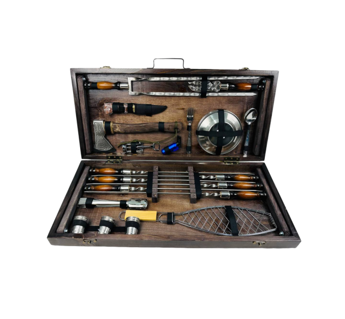 Набор шампуров в кейсе "Мега"