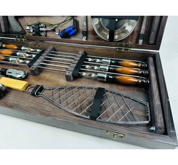 Набор шампуров в кейсе "Мега"