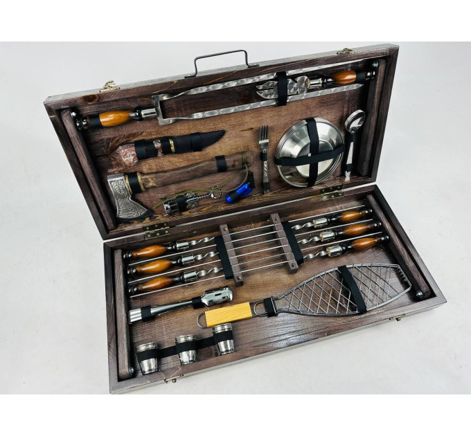 Набор шампуров в кейсе "Мега"