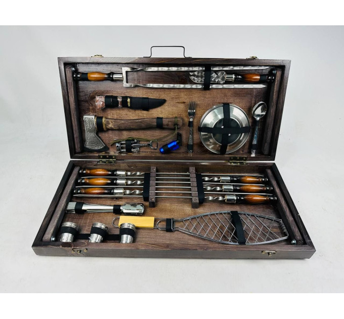 Набор шампуров в кейсе "Мега"