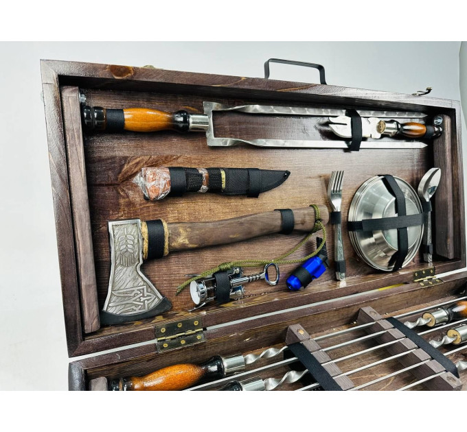 Набор шампуров в кейсе "Мега"