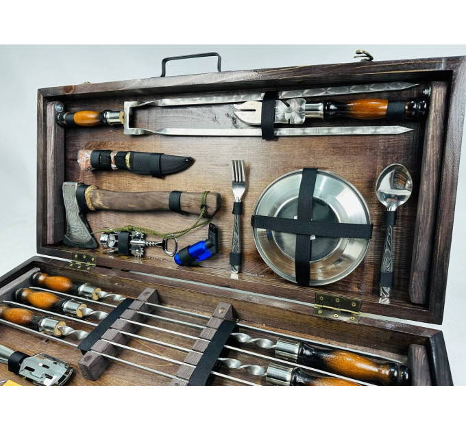 Набор шампуров в кейсе "Мега"