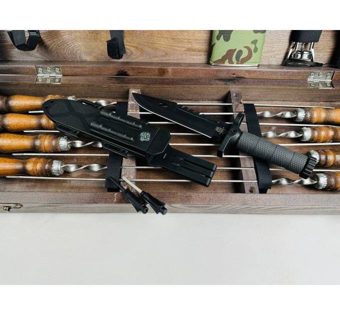 Набор шампуров в кейсе "Милитари"