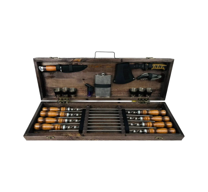 Набор шампуров в кейсе "Охотник"