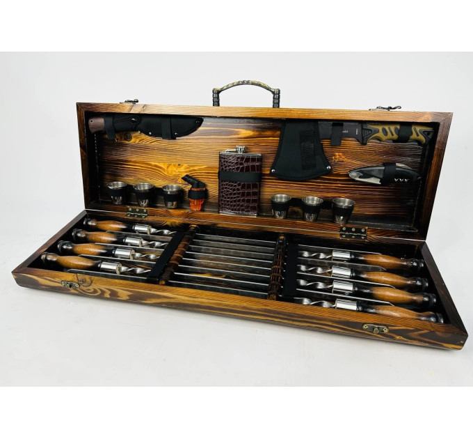 Набор шампуров в кейсе "Охотник LUX"