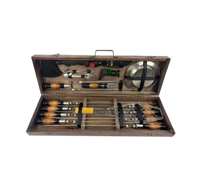 Набор шампуров в кейсе "Пикник MAX"