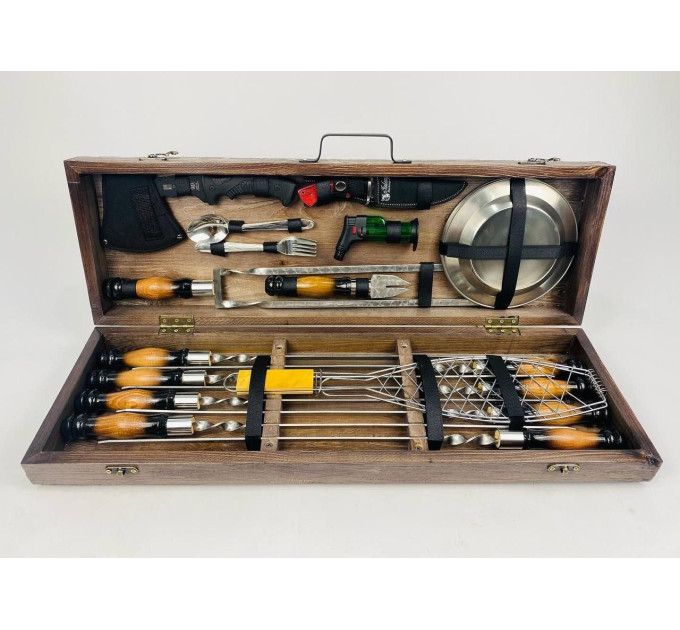 Набор шампуров в кейсе "Пикник MAX"