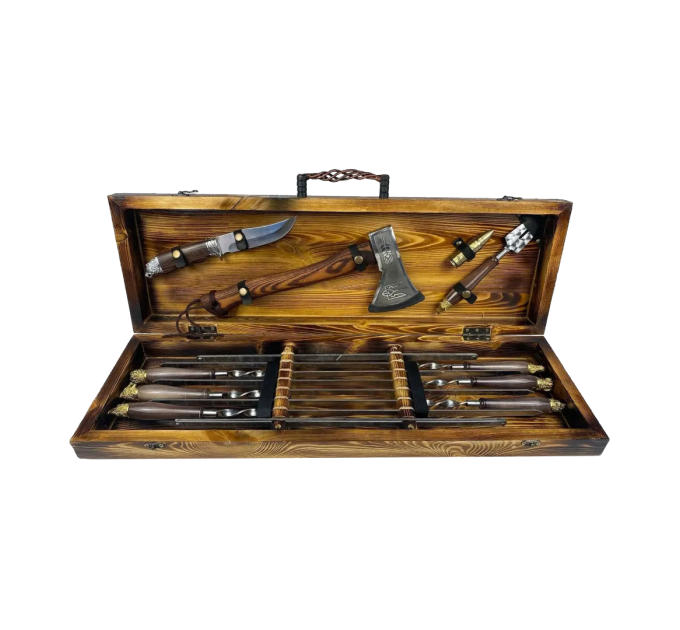 Набор шампуров в кейсе "Сафари Люкс"