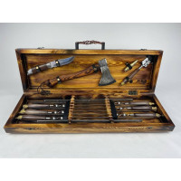 Набір шампурів у кейсі "Сафарі Люкс"