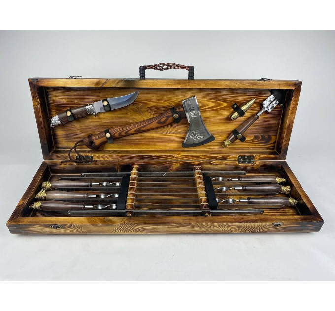 Набор шампуров в кейсе "Сафари Люкс"