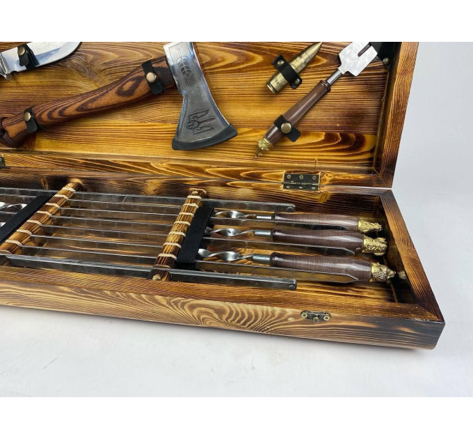 Набор шампуров в кейсе "Сафари Люкс"