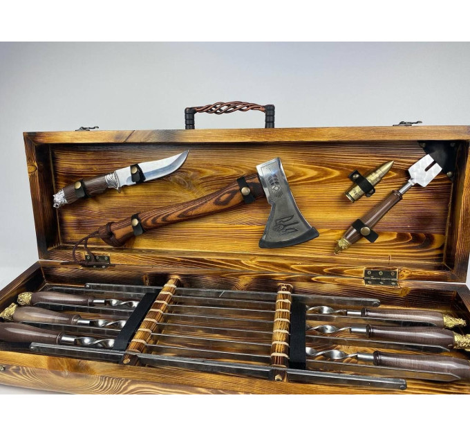 Набор шампуров в кейсе "Сафари Люкс"