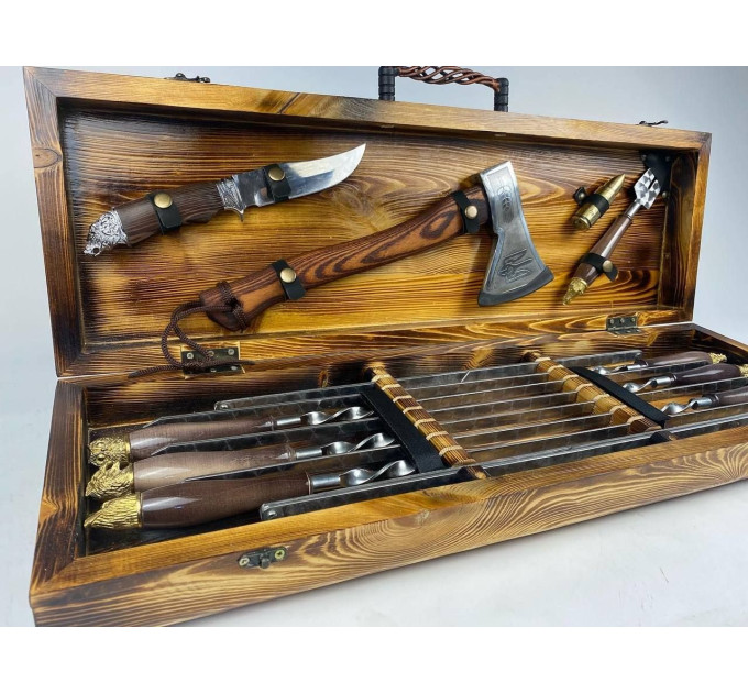 Набор шампуров в кейсе "Сафари Люкс"