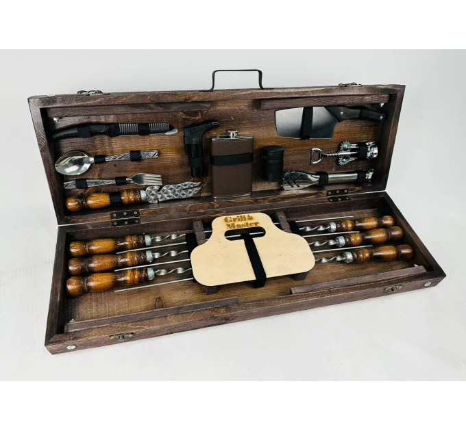 Набор шампуров в кейсе "Скаут"