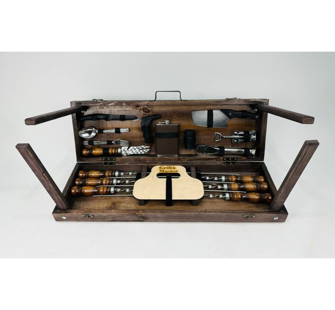 Набор шампуров в кейсе "Скаут"