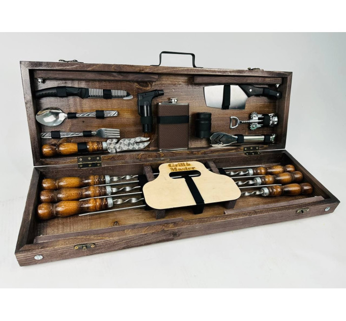 Набор шампуров в кейсе "Скаут"