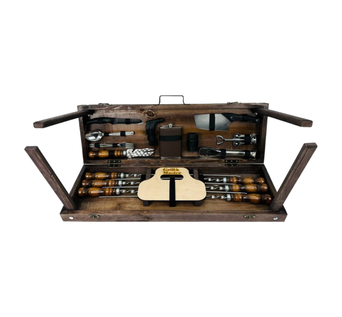 Набор шампуров в кейсе "Скаут"