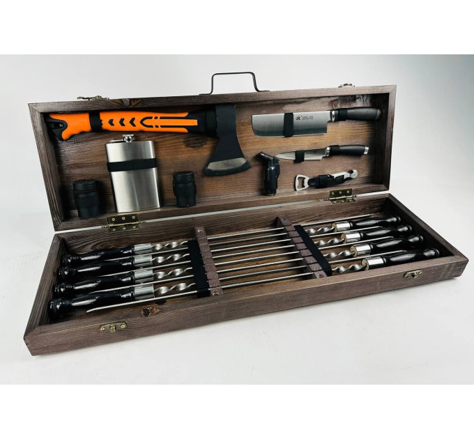 Набор шампуров в кейсе "Турист"