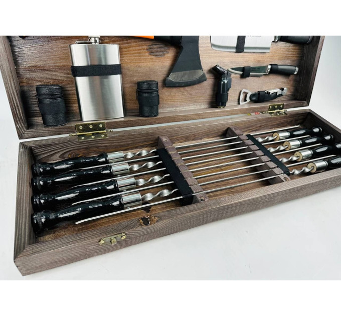 Набор шампуров в кейсе "Турист"