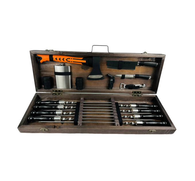 Набор шампуров в кейсе "Турист"