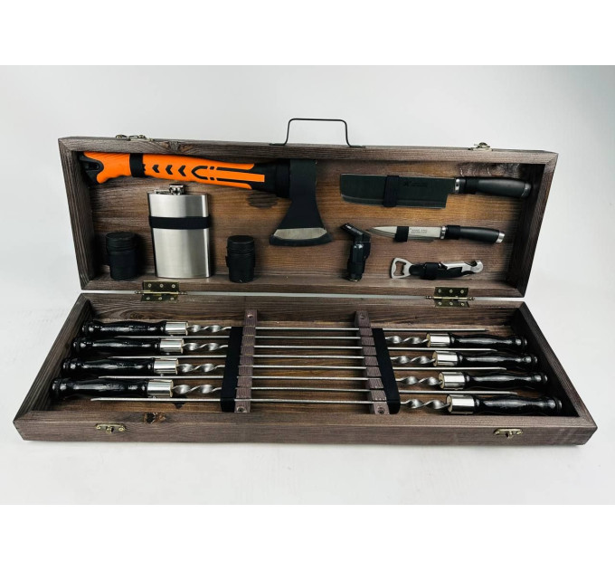 Набор шампуров в кейсе "Турист"