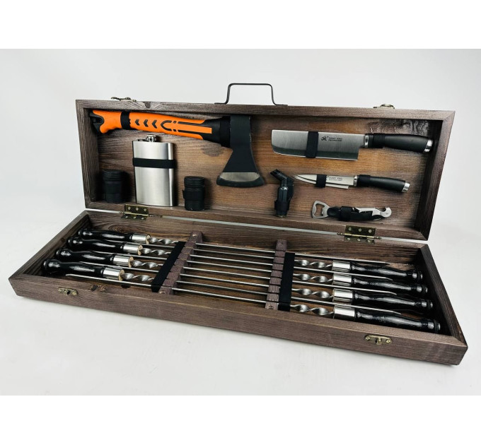 Набор шампуров в кейсе "Турист"