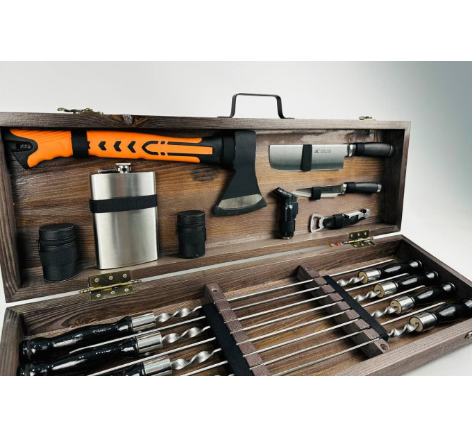 Набор шампуров в кейсе "Турист"