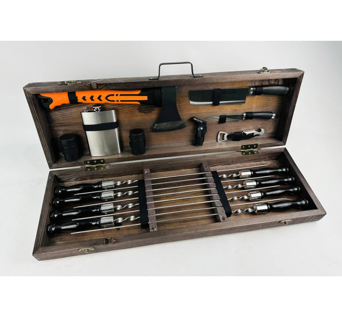 Набор шампуров в кейсе "Турист"