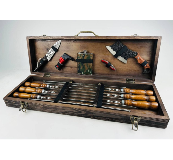 Набор шампуров в кейсе "Ягуар"