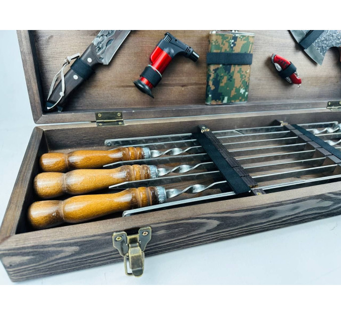 Набор шампуров в кейсе "Ягуар"