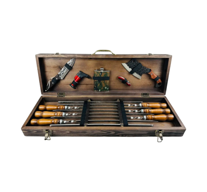 Набор шампуров в кейсе "Ягуар"