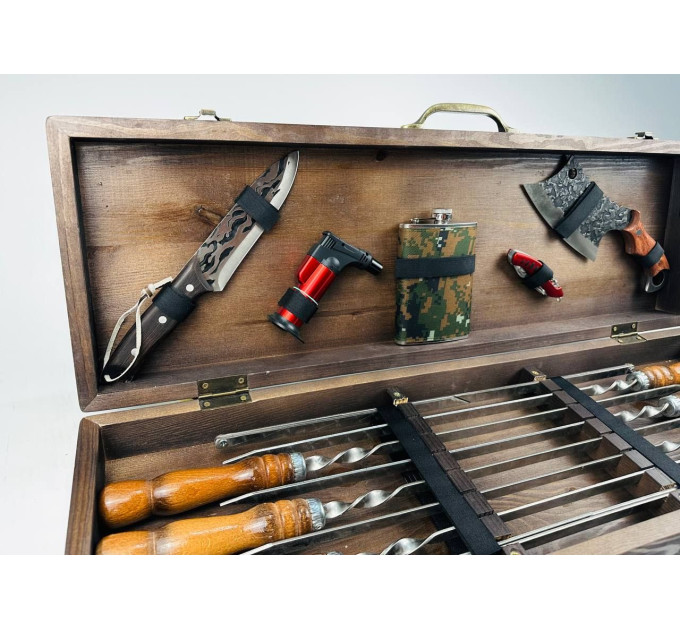 Набор шампуров в кейсе "Ягуар"