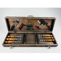 Набор шампуров в кейсе "Ягуар"