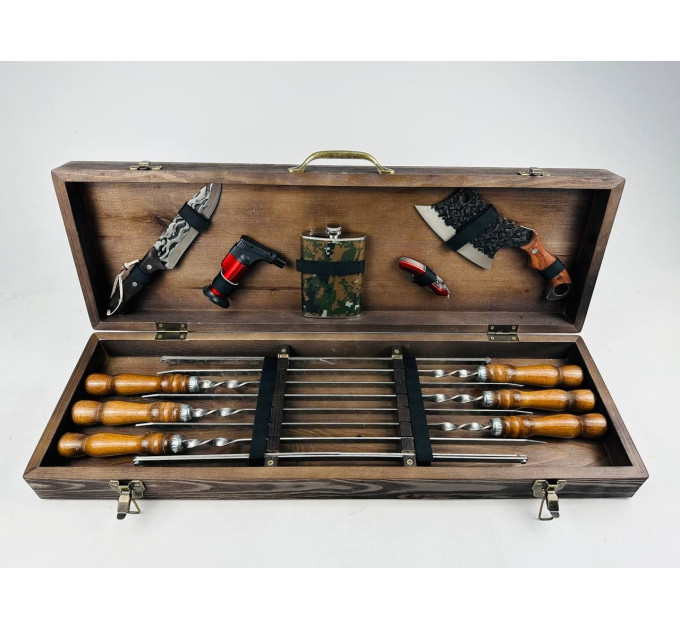 Набор шампуров в кейсе "Ягуар"