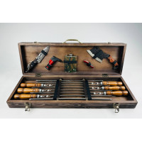 Набор шампуров в кейсе "Ягуар"