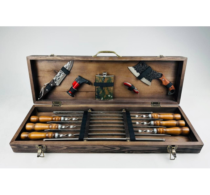 Набор шампуров в кейсе "Ягуар"