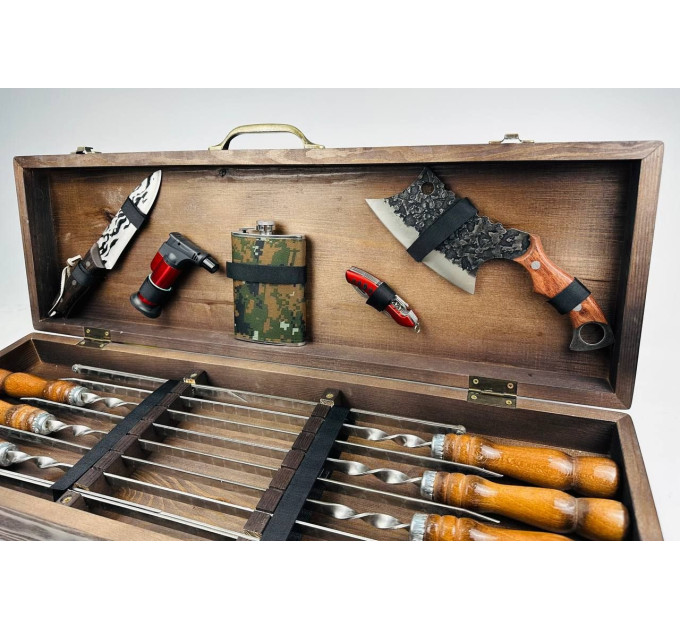 Набор шампуров в кейсе "Ягуар"