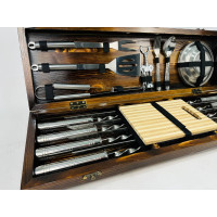 Набор шампуров в кейсе "BBQ LUX" Набор шампуров в кейсе "BBQ LUX"