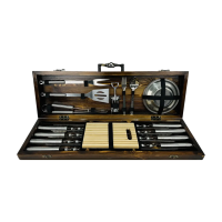 Набор шампуров в кейсе "BBQ LUX" Набор шампуров в кейсе "BBQ LUX"