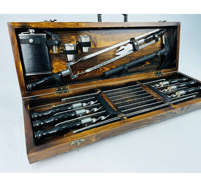 Набор шампуров в кейсе "Блэк MAX"