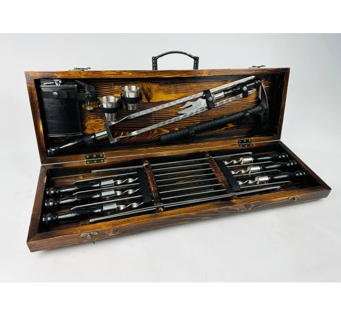 Набор шампуров в кейсе "Блэк MAX"