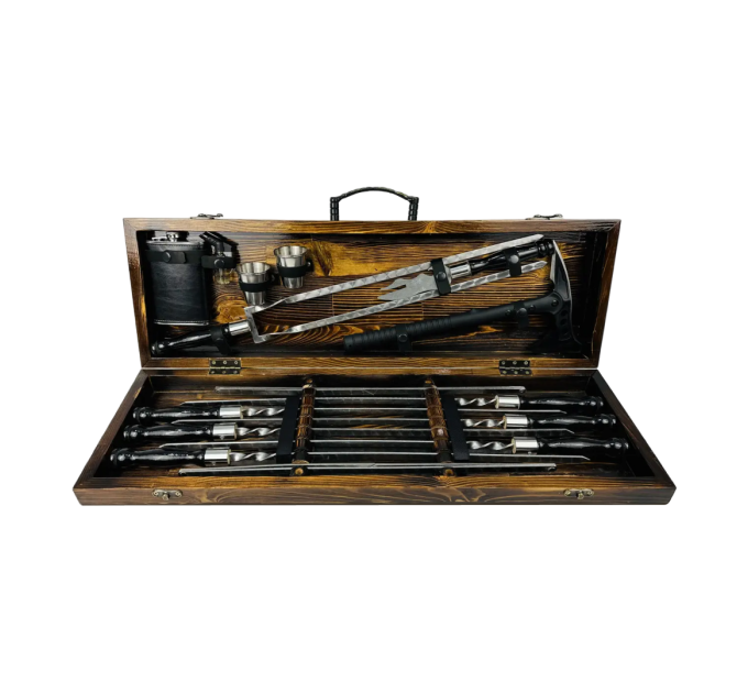 Набор шампуров в кейсе "Блэк MAX"