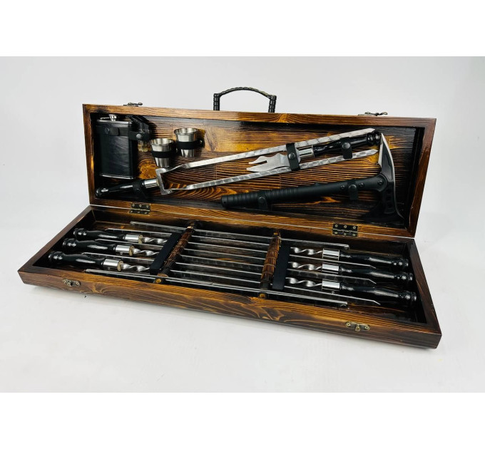 Набор шампуров в кейсе "Блэк MAX"