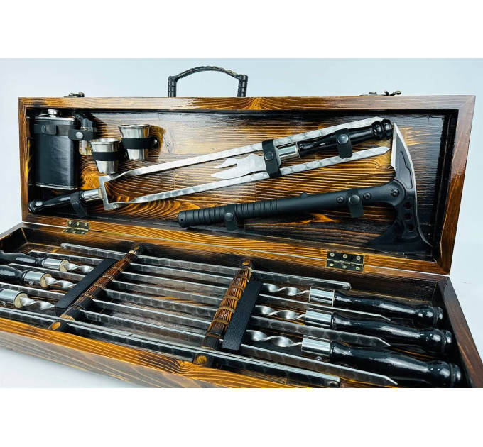 Набор шампуров в кейсе "Блэк MAX"