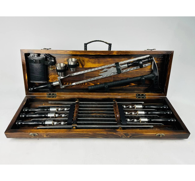 Набор шампуров в кейсе "Блэк MAX"