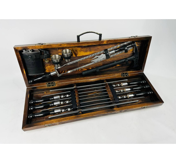 Набор шампуров в кейсе "Блэк MAX"