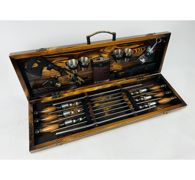 Набор шампуров в кейсе "Феникс"