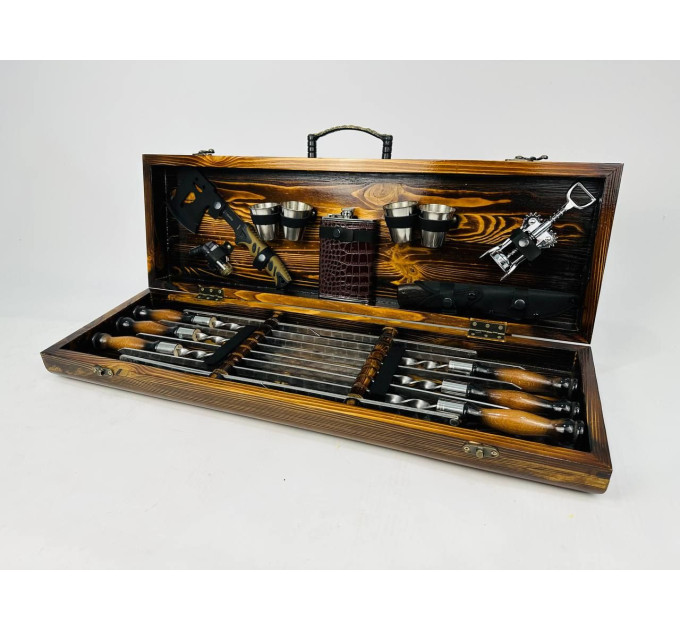 Набор шампуров в кейсе "Феникс"